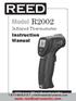 Model R2002. Instruction Manual. Infrared Thermometer. reedinstruments www.