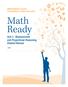 Math Ready Unit 3. Measurement and Proportional Reasoning Student Manual