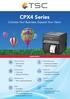 CPX4 Series. Colorize Your Business, Expand Your Vision. Applications. Food & Beverage Name sticker. Healthcare Event pass