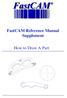 FastCAM Reference Manual Supplement. How to Draw A Part