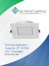 Technical Application Guide for UP-SHINE LED Downlight UP-DL W