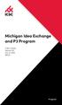 Michigan Idea Exchange and P3 Program