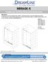 MIRAGE-X SHOWER AND TUB DOOR INSTALLATION INSTRUCTIONS