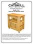 Assembly Instructions Model 1544 Heart-Of-The-Kitchen Island