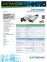 POWER CSV1300BP Watts Distributed Power System. Electrical Specifications. Data Sheet
