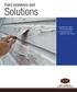 Paint problems and. Solutions. Identifying and solving common paint problems Finding the right paint products to fix the problem