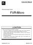 FVR-Micro. Instruction Manual. Advanced simple Inverter