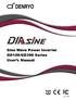 Sine Wave Power Inverter GD150/GD300 Series User s Manual