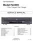 Model FL8300 SERVICE MANUAL. harman/kardon. 5 Disc Compact Disc Changer CONTENTS