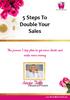 5 Steps To Double Your Sales