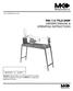MK-112 TILE SAW OWNERS MANUAL & OPERATING INSTRUCTIONS
