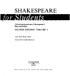 SHAKESPEARE. Critical Interpretations of Shakespeare's Plays and Poetry SECOND EDITION: VOLUME 1 THOMSON GALE