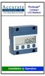 ProScale. Compact LCD Readout. Installation & Operation