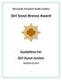 Girl Scout Bronze Award