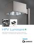 HPV Luminaire High Performance Vertical Lamp Luminaire Featuring CosmoPolis and MasterColor Elite Electronic Systems