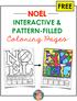 FREE NOEL INTERACTIVE & PATTERN-FILLED Coloring Pages