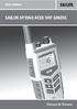 USER MANUAL SAILOR SP3540 ATEX VHF GMDSS