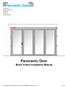 Panoramic Door Block Frame Installation Manual