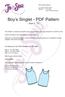 Boy s Singlet - PDF Pattern - Size 2-12