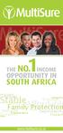 THE NO. INCOME OPPORTUNITY IN SOUTH AFRICA