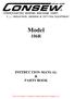 CONSOLIDATED SEWING MACHINE CORP. I.. INDUSTRIAL SEWING & CUTTING EQUIPMENT. Model 106R INSTRUCTION MANUAL & PARTS BOOK