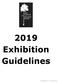 2019 Exhibition Guidelines