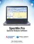SpecWin Pro. Spectral Analysis Software. Two Global Leaders. One Complete Solution.