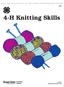 $ H Knitting Skills