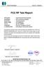 FCC RF Test Report. STANDARD : FCC Part 15 Subpart C CLASSIFICATION : (DTS) Digital Transmission System