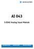 AI 043 S-DIAS Analog Input Module