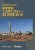 DEEP EXPLORATION TECHNOLOGIES COOPERATIVE RESEARCH CENTRE REVIEW 1 JULY JUNE 2015