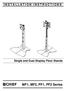 INSTALLATION INSTRUCTIONS. Single and Dual Display Floor Stands. MF1, MF2, PF1, PF2 Series