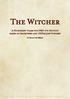 The Witcher. A Homebrew Class for D&D 5th Edition based on Sapkowski and CDProjekt's works. by Yollo the Dwarf