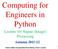 Computing for Engineers in Python