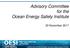 Advisory Committee for the Ocean Energy Safety Institute