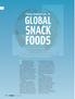 SNACK FOODS GLOBAL. The advance of science in. Flavor Innovations in