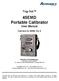 45EMD Portable Calibrator User Manual