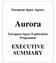 European Space Agency Aurora European Space Exploration Programme EXECUTIVE SUMMARY