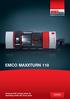 EMCO MAXXTURN 110. Universal CNC turning center for machining shafts and chuck parts TURNING