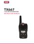TX667 1 watt UHF CB Handheld Radio