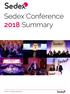 Sedex Conference 2018 Summary