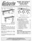 MODEL T28173/T28174 ROLLER TABLES INSTRUCTIONS