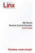 MS Series Remote Control Decoder Data Guide