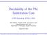 Decidability of the PAL Substitution Core