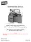 MAINTENANCE MANUAL. Hardinge High Speed Super-Precision HLV -H Toolroom and TFB -H Production Lathes