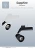 Sapphire. Unique combination of design & functionality. Track Fixtures.   LED lighting designed & made in The Netherlands