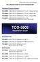 TCO-5808 Installation Guide