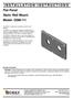 INSTALLATION INSTRUCTIONS Flat Panel Static Wall Mount Model: GSM-111