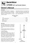 Owner s Manual. LPA500 UHF Log Periodic Antenna