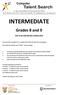 INTERMEDIATE. Grades 8 and 9 NOT TO BE USED BEFORE 5 MARCH If you are NOT in grades 8 or 9, please report that you have the wrong paper.